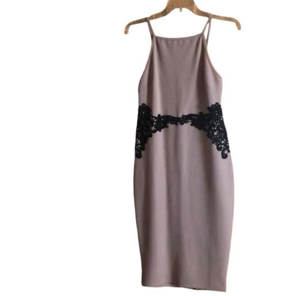 ✨ASOS Textured Pencil Dress with Lace Waist Panel✨ - Picture 1 of 11